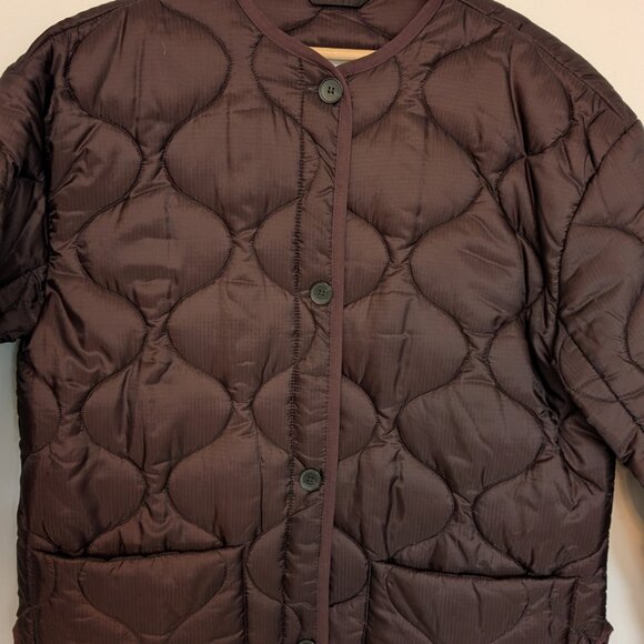 Aritzia Babaton Quilted Brown Jacket - Picture 3 of 10
